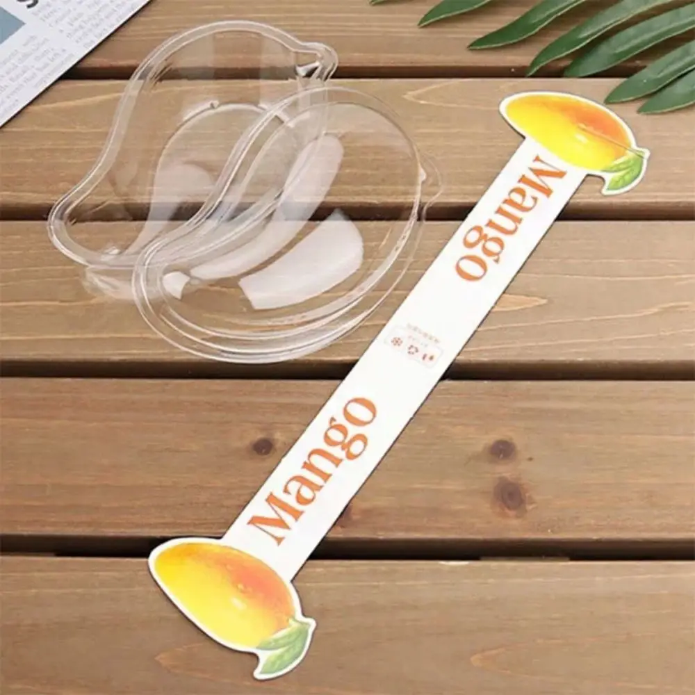 

50pcs Transparent Mango Cake Box Large Capacity Baking Packaging Box Cupcake Plastic Box Mango Box with Lid