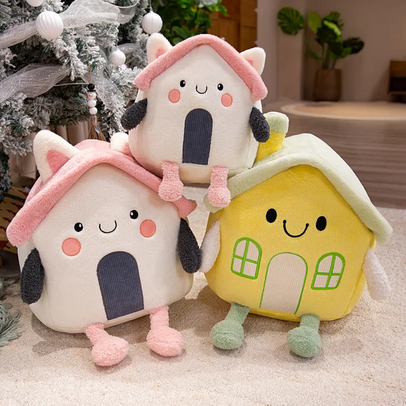 

Новинка 2024 года, мультяшная улыбка, самолет, автобус, автомобиль, дом, ракета, плюшевые игрушки, мягкие детские игровые реквизиты, кавайный домашний декор