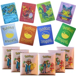 Cartes Pokémon Vmax GX pour garçons, carte énergétique, Pikachu, collection rare, entraîneur de combat, cadeau, allemand, espagnol, français, anglais, 10-150 pièces