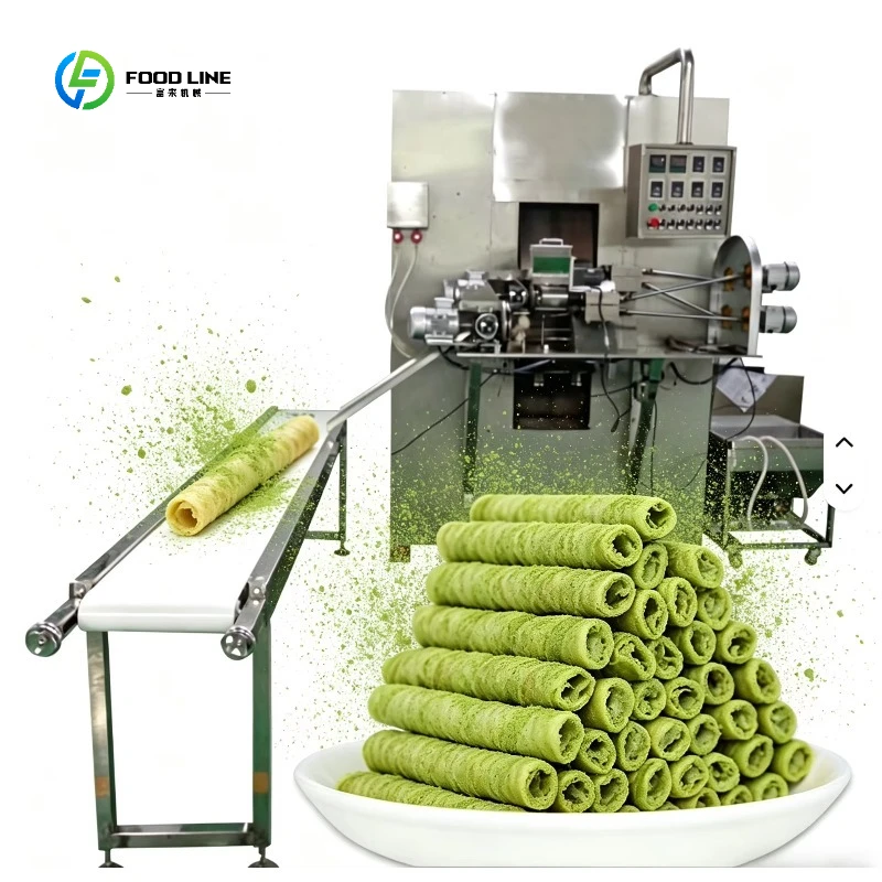 High Technical Double Color Egg Roll Style Egg Roll Forming Machine Double Color Wafer Stick Forming  Production Line Customized