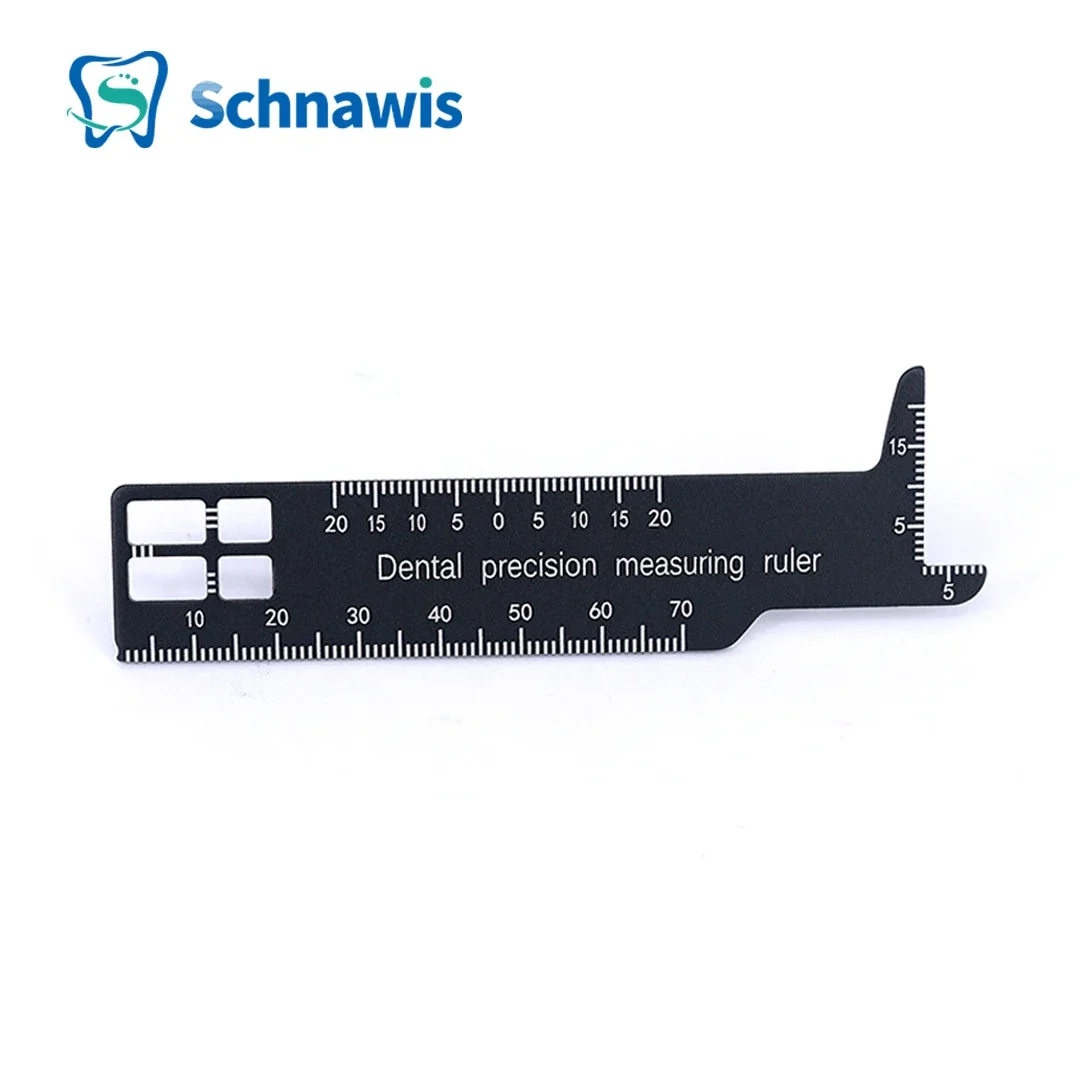 Dental Precision Measuring Ruler, Ferramenta Ortodôntica para Fotografia, Odontologia Gauge Instrument, 1Pc