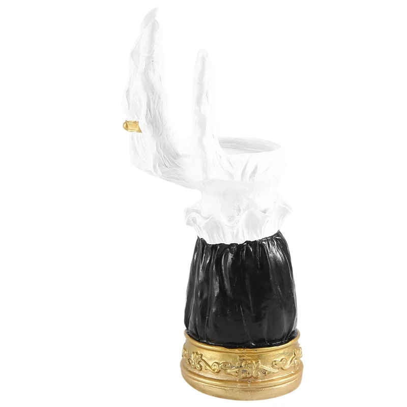 할로윈 수지 마녀 손 촛대 크리 에이 티브 유령 손 유령의 집 장식 팜 캔들 홀더 미술 공예 장식품