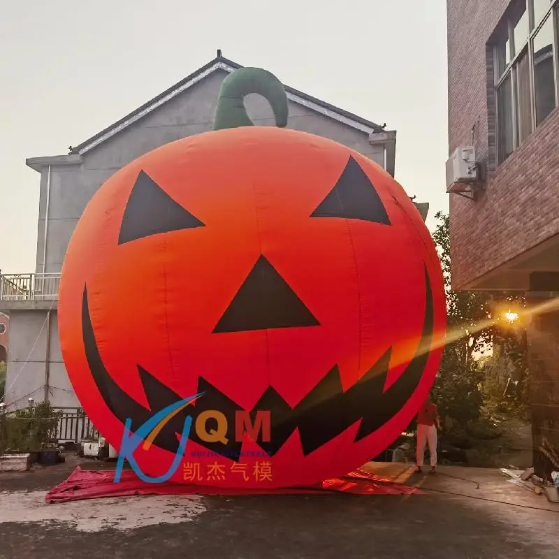 8 meters inflatable giant pumpkin head air model Halloween garden decoration inflatable ghost spider ornament pumpkin lamp