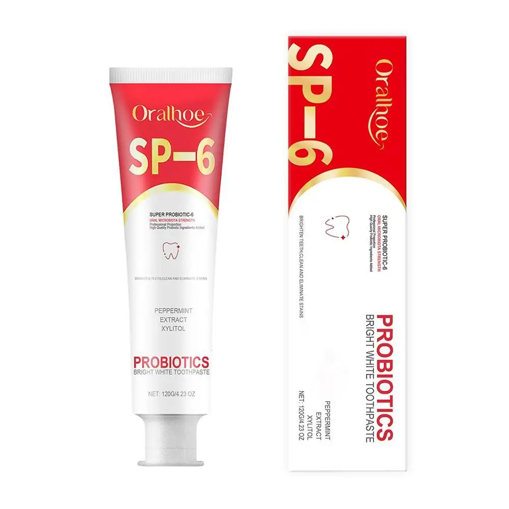 

SP-6 Natural Plant Extract Cleaning Toothpaste Oral Hygiene Tooth Cavity Prevention Probiotics Whitening Toothpaste