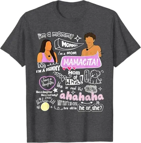 أنا أم Mamacita جزيرة الحب الأم Boxy المرأة أمي ماما تي شيرت مضحك الشرب Y2k تصميم الجرافيك الزي رسائل قائلا المحملة