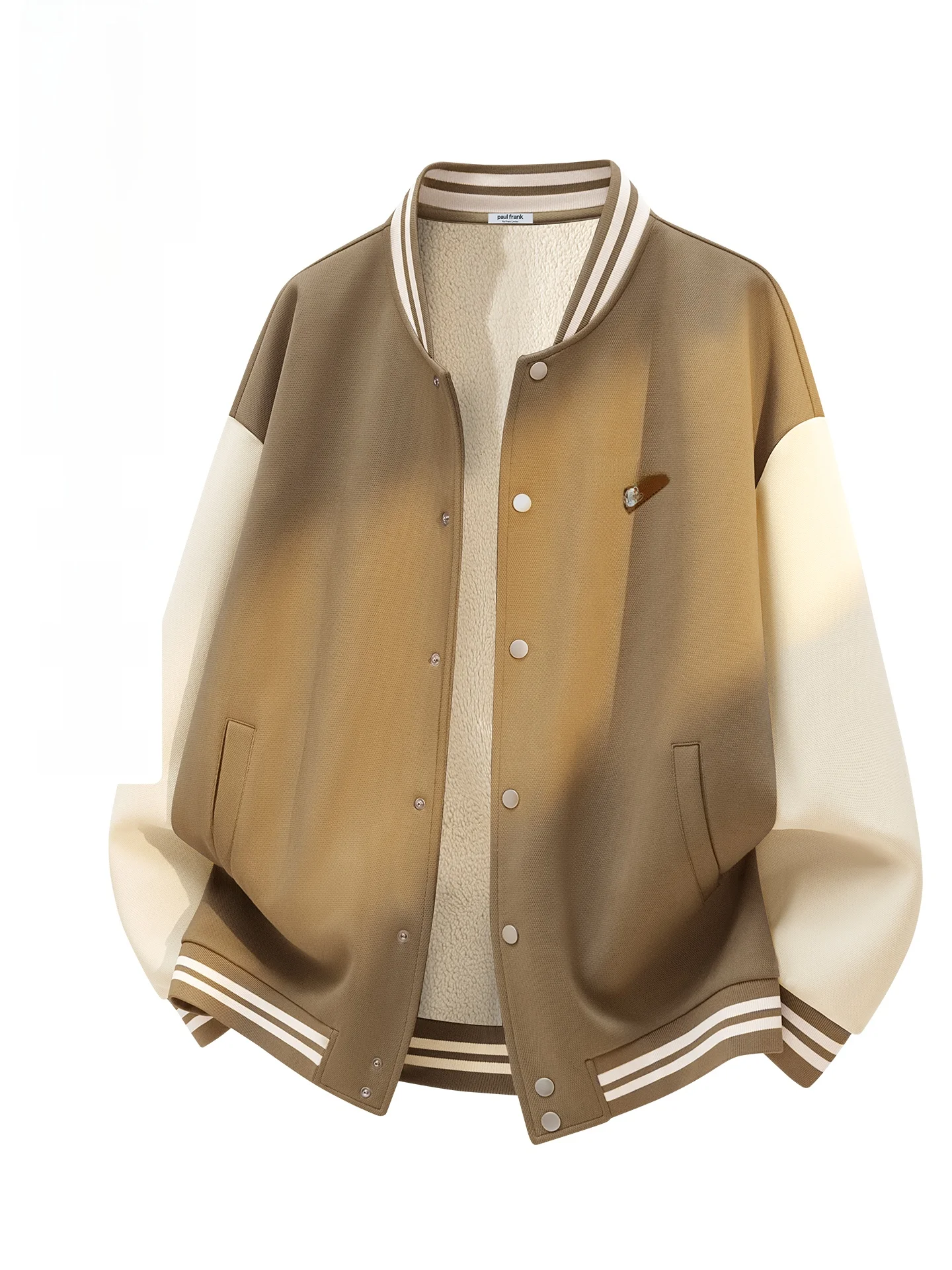 

Monkey Retro Baseball Jaet Men's Fce Lined American Sle Flight Jaet Autumn Winter Casual Windbreaker