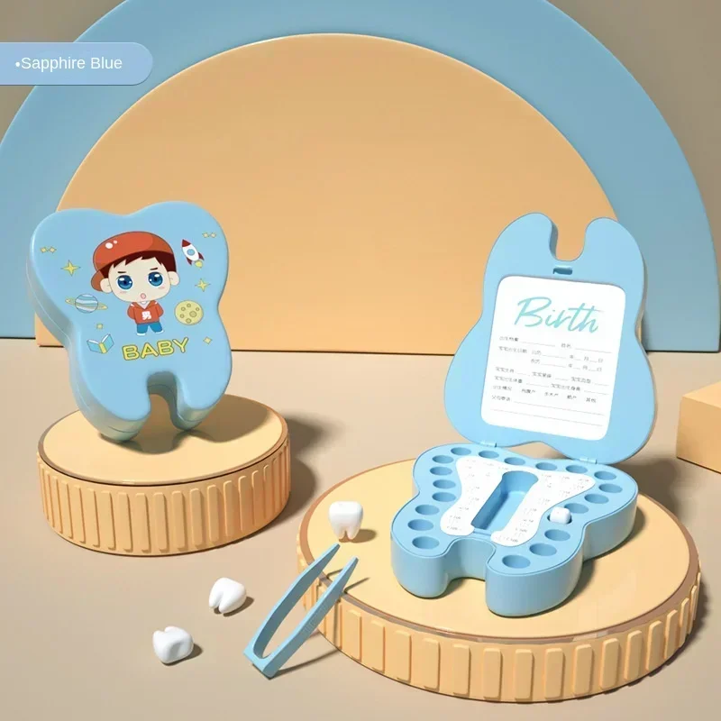 صندوق أسنان الطفل المنظم الاطفال الحليب الأسنان تخزين جمع السري لانوغو حفظ حالة تذكارية الطفل الملحقات ABS صندوق تذكار #5