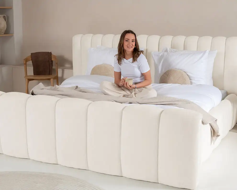 

Luxury Design Storage Leather Bed Modern Bedroom Furniture Up-holstered Beds King/queen Size Bed