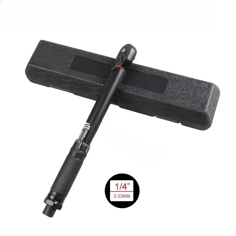 Portable Click Type Torque Wrench, 3 Sizes (3-33Nm, 10-130Nm, 20-230Nm) Torque Wrench Tool for Car, Bike, Home DIY, Workshop