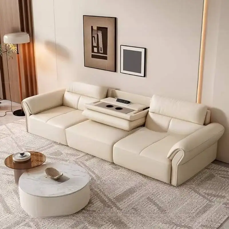 Sofás de lujo europeos para sala de estar, sofás minimalistas nórdicos modernos para sala de estar, muebles modernos de espuma viscoelástica Divano Angolare