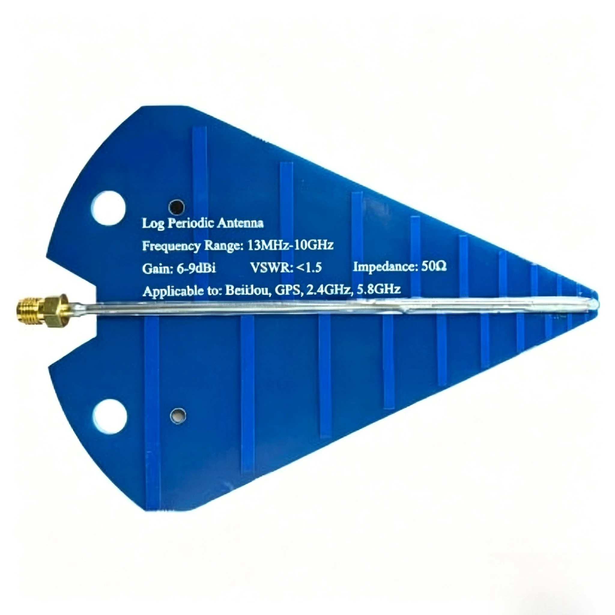 HT5 UWB Log‑Periodic Antenna, 1575MHz 2.4GHz 5.8GHz, Image Transmission Broad‑Spectrum Full‑Band Antenna