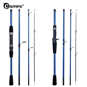 Biutifu Baitcasting Spinning Carbon Travel 4/5 Abschnitt Fischerei Abschnitt Gewicht Foundry 5-20G Ultraleicher Stromforellen Mini-Pole 8 Hauptverkäufe Zuckerrohrschaltanlage eingebettet - №2