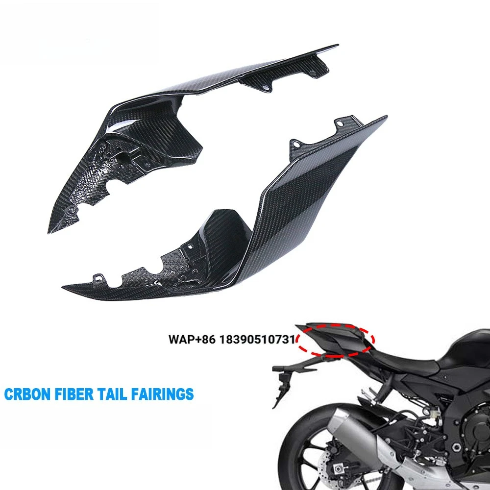 100% Full 3K Dry Carbon Fiber Motorcycle Rear Tail Side Housing Cover Fairing