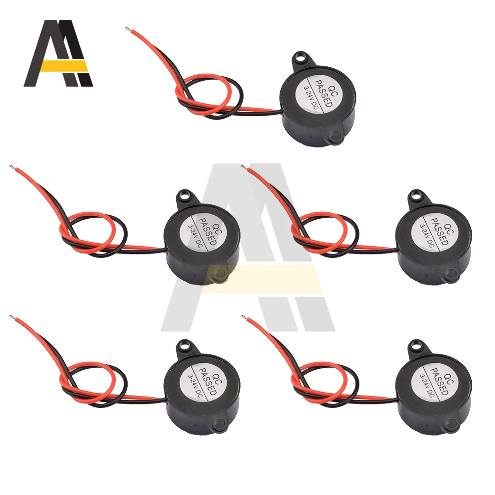 SFM-20B DC3-24V دائم 3-24 فولت بيزو صفارة إلكترونية إنذار 90DB الصافرة المستمرة لشاحنة سيارة اردوينو #4
