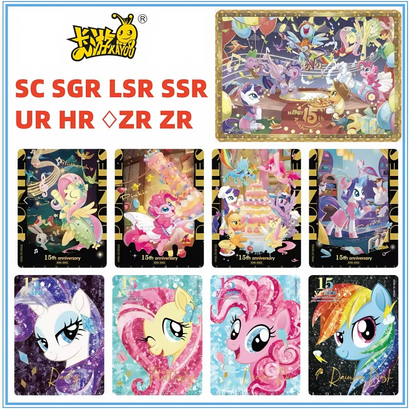 

New KAYOU Authentic My Pony Card Huiyue Edition 8 ZR SC SGR LSR 15th Anniversary Commemoration Rare Collection Card Toy Gift