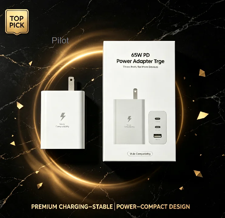 USB Charger 65W GaN Type C 3 Ports Fast Charging PD Power Adapter Quick Charger 3.0 For iPhone 15 Xiaomi POCO Samsung Oneplus