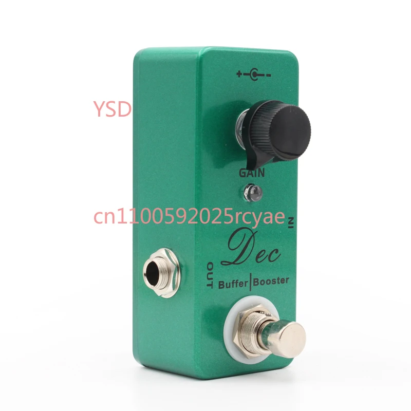 

Audio Dec Buffer Booster Педаль эффектов для электрогитары Мини-одиночный эффект с чистым усилением True Bypass