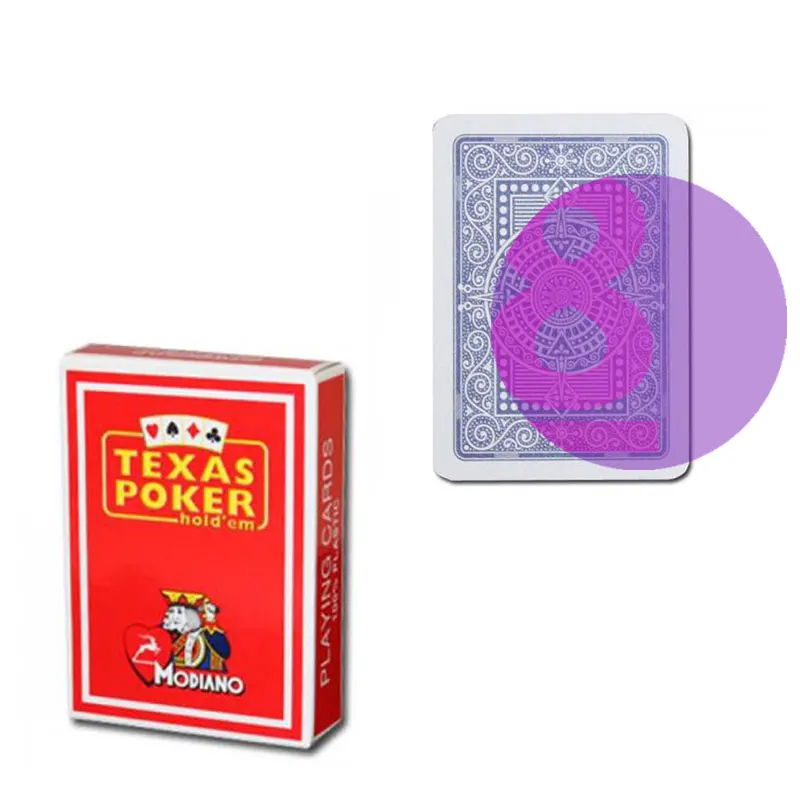 

Marked Cards For Infrared Contact Lense Modiano Texas Poker Anti Cheating Game Tricks Playing Card