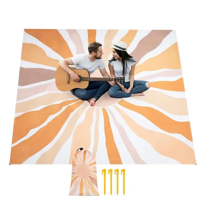 

Beach Blanket Sandproof 210200cm Sunlight Waterproof Large Picnic Beach Blanket Sunlight Quick Drying Camping Accessories