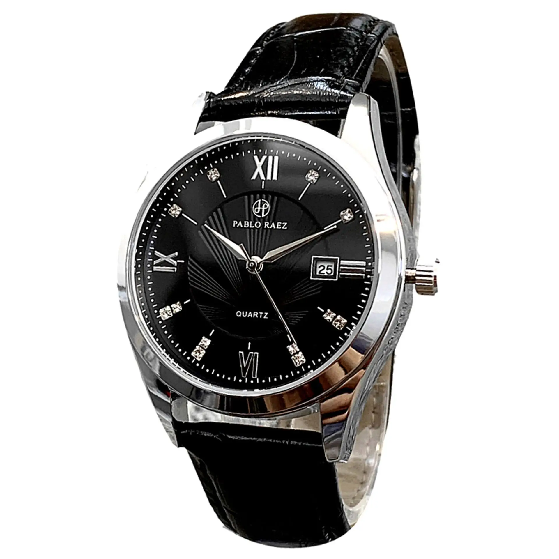 Brand Men's Watch Calendar Waterproof Fashion Casual Men's Wristwatch Stainless Steel Case Clock box