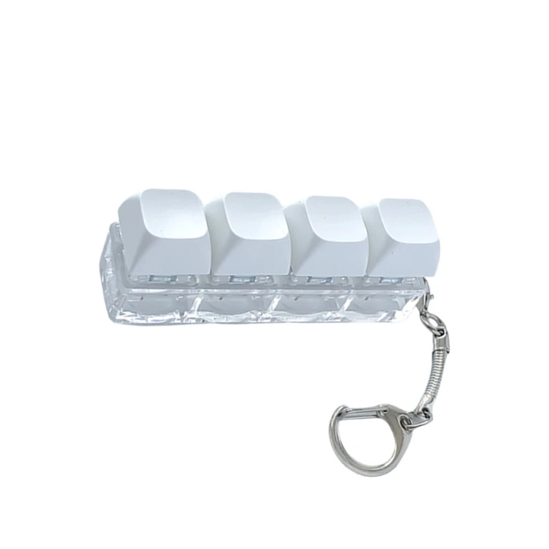 แบบพกพา 4 พลาสติก Keycap ความวิตกกังวลบรรเทาของเล่นสำหรับความเครียดบรรเทา Enhancement สำหรับเด็กและผู้ใหญ่ 15UB