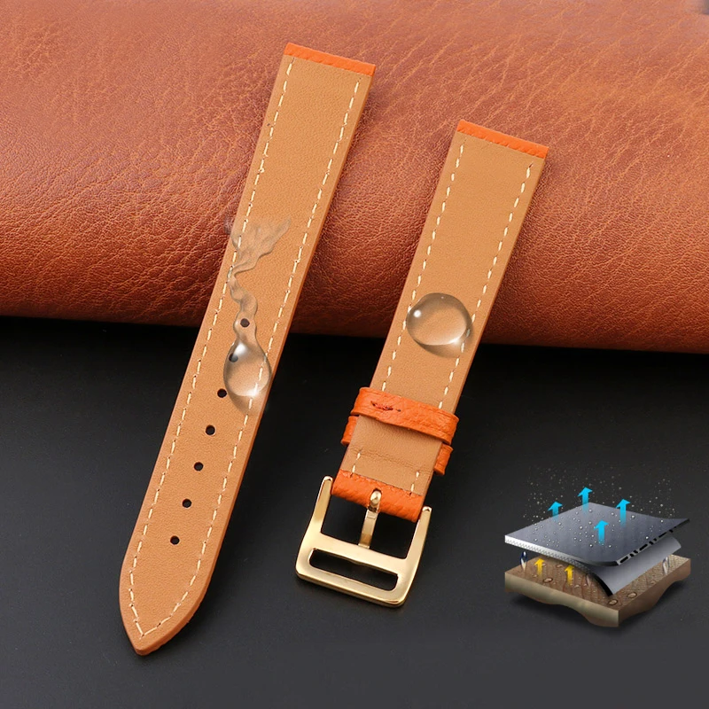 Genuine Leather Strap The Watch Is Suitable For Hermes H Watch For 14mm 16mm 18mm woman Watchband Fashionable Comfortable Soft