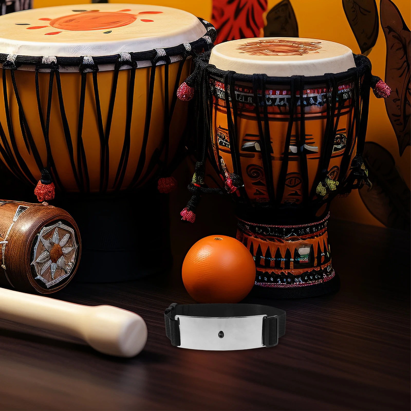 

Dumb Drum Pad Leggings Adjustable Belt Strap Accessories Musical Instrument Black Snare Harness Fixing