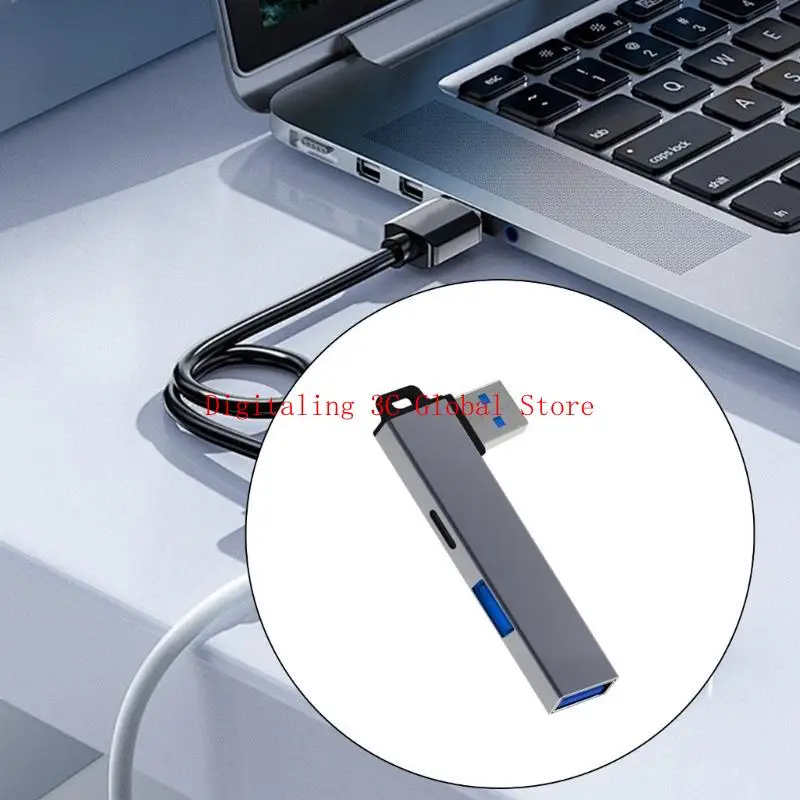 Алюминиевый сплав USB3.0 Hub USB3.0 Splitter USB для типа C и USB -адаптер
