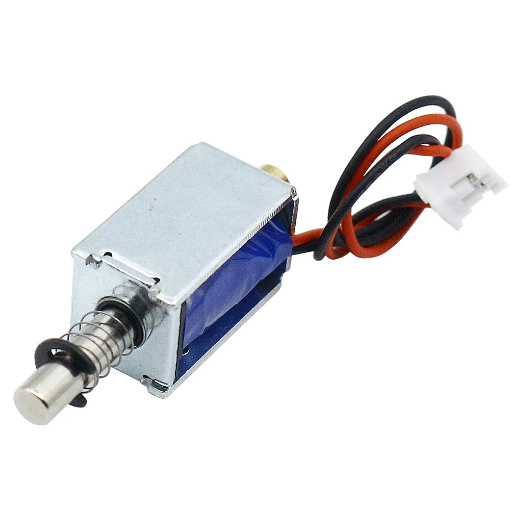 Mini fechadura da porta eletromagnética, fechadura eletromagnética, fechadura elétrica, impulso-tração, curso de 4mm, pequeno, C.C. 5V, 12V