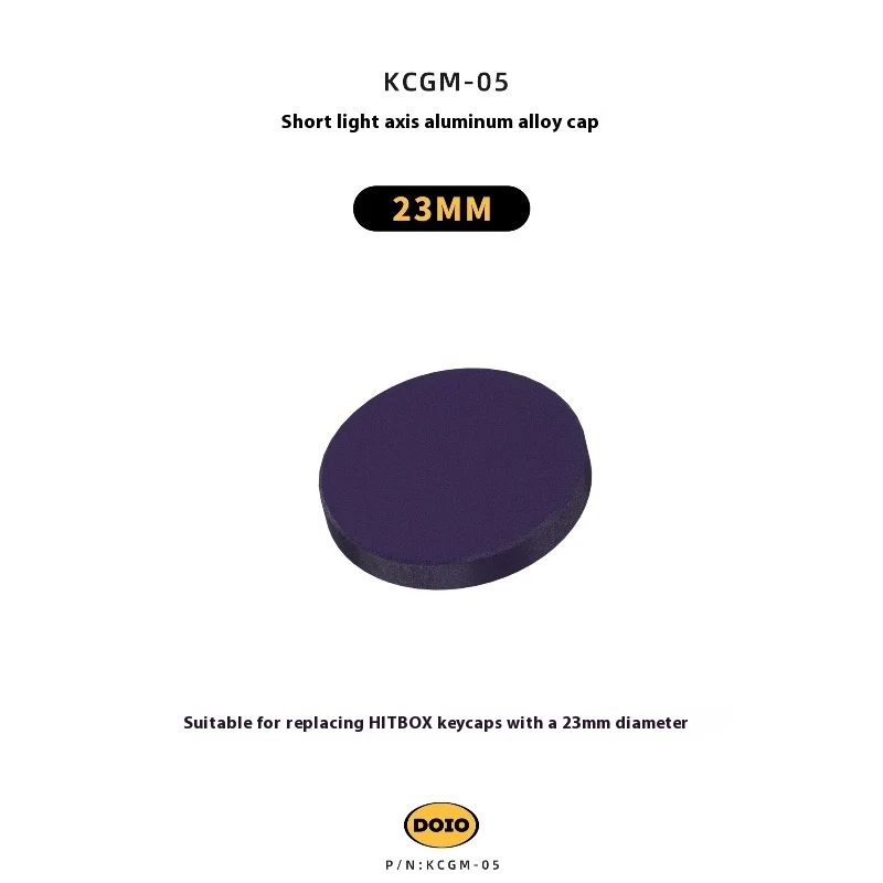 DOIO HITBOX KCGM-05 23/26MM Keycap Aluminum Alloy Replace Keycaps for DOIO Hitbox H03 H04 H05 H06 H06m/pro H07A/B/C H08B/C/D