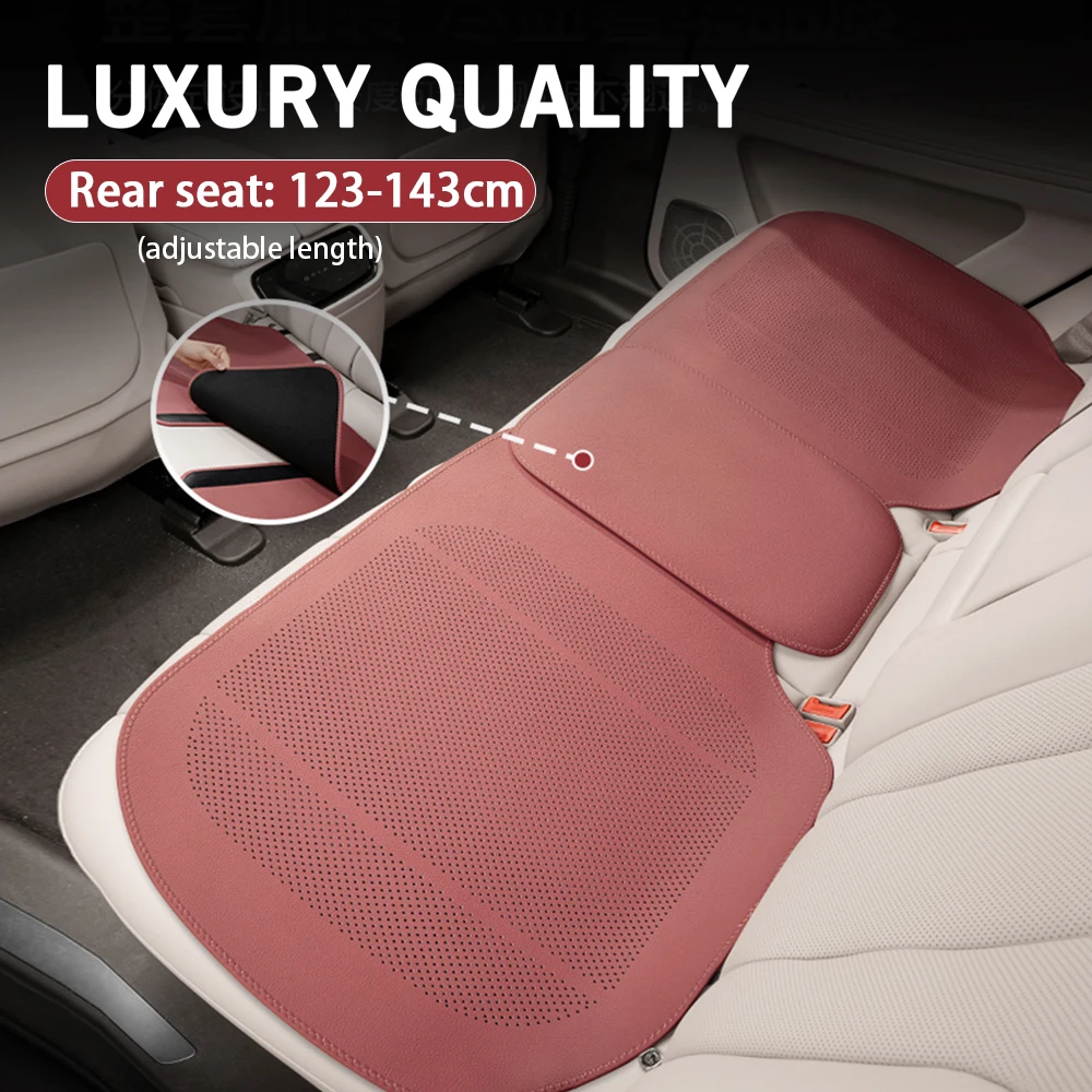Universal Car Seat Cushion Leather Thin Breathable Hole Summer Car Interior Seat Cover Four Seasons Automotive Parts image 5