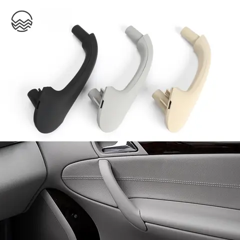 Left Right Car Interior Door Handle with Pull Handle Carrier Cover For Mercedes Benz C Class W203 C200 C220 C250 C300 10 best sales w203 interior accessories - №7