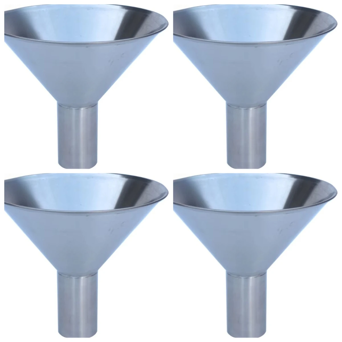 

2/3cm Multipurpose Stainless Steel Funnel with Adjustable Height Can Be for Filling Liquid Particle and Powder