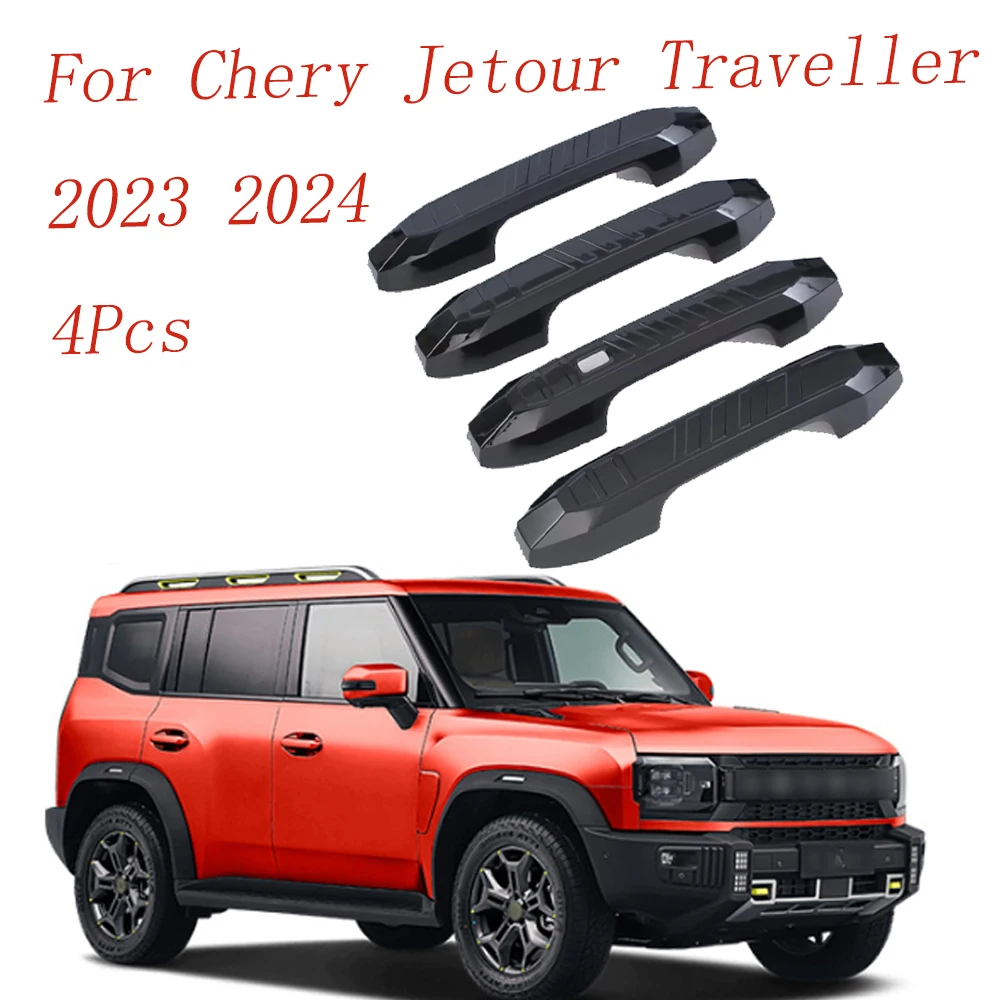 

Car Door Handle Trim For Chery Jetour Traveller T2 2024 External Protective Stickers Carbon Fiber Accessories 2023