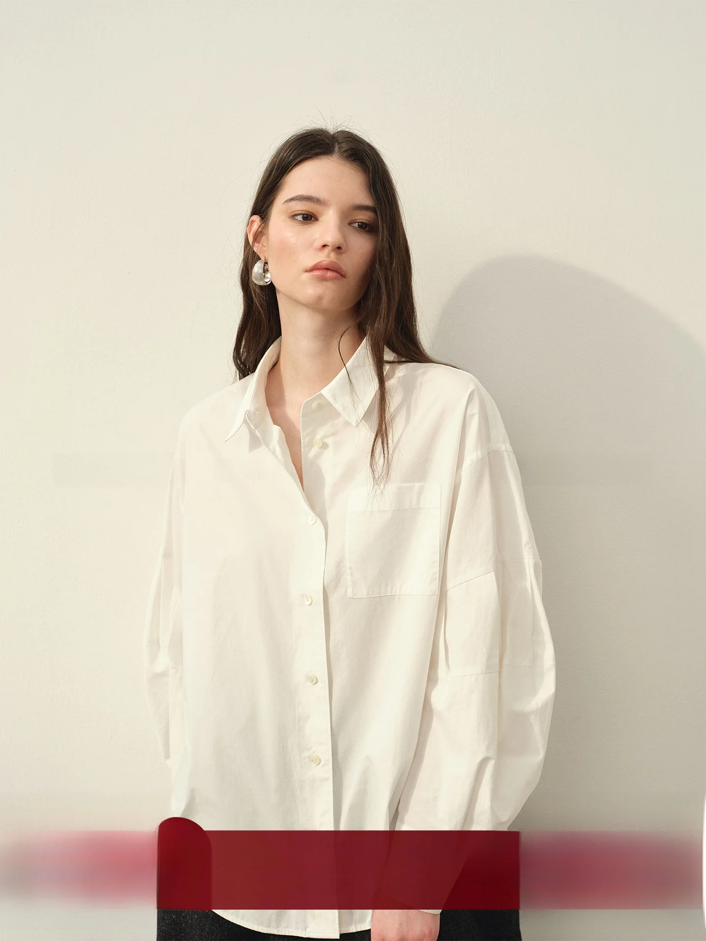 

Женская свободная хлопковая рубашка Chicjane с длинным рукавом, в полоску, в стиле Athflow, модная, простого кроя