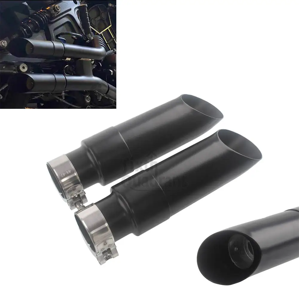 

Motorcycle Short Muffler Exhaust Tail Pipes Tip Section Exhaust System For Indian Scout Bobber Rogue Sixty 2015+