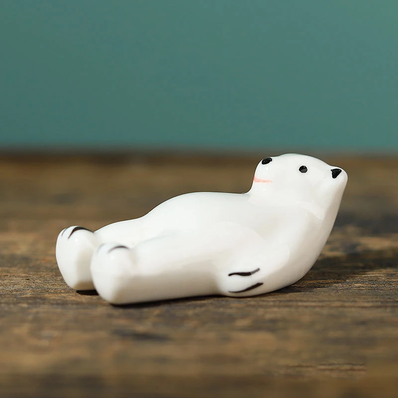 Animal Ceramic Paint Brush Pen Holder Chinese Calligraphy Writing Pen Holder