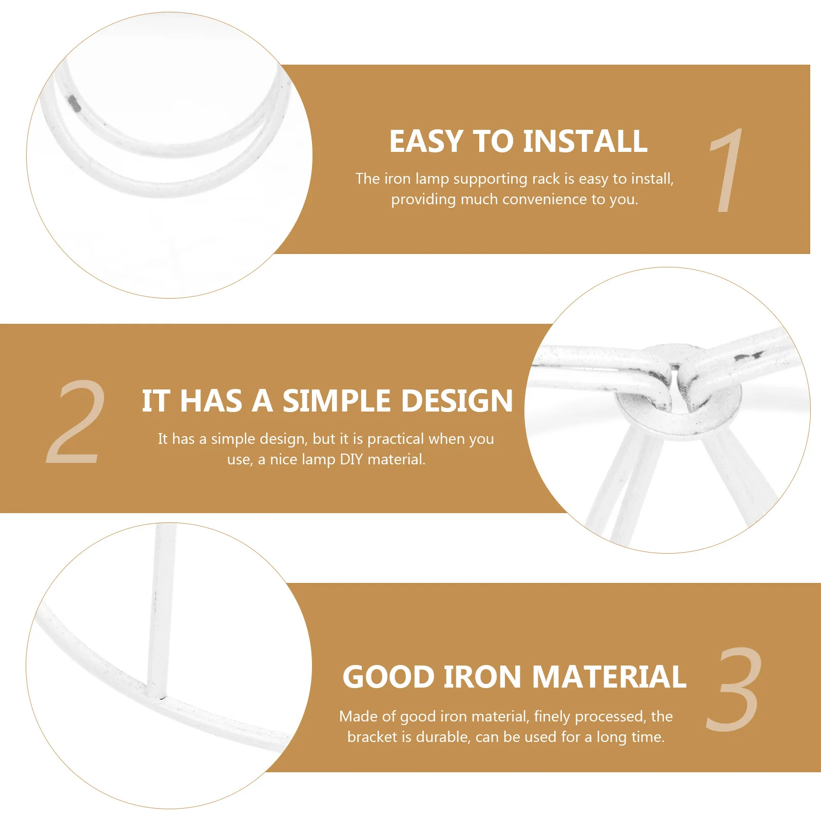 

2pcs Lampshade Frames Iron Bracket For Diy Pendant Ceiling Light Durable Hanging Lamp Holder Frame Compatible With Retro Modern