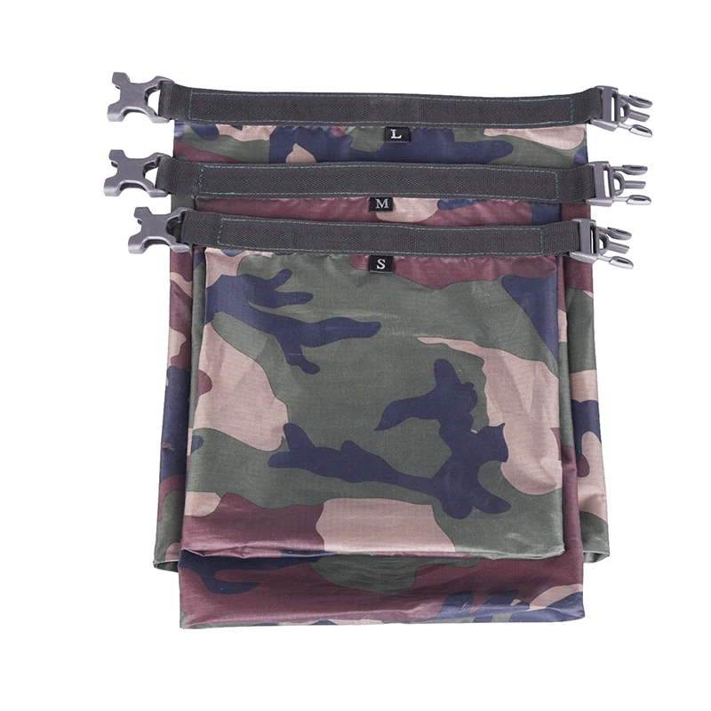 Bolsa seca impermeable para exteriores, saco ultraligero para natación, Camping, navegación, canoa, bolsa de almacenamiento, 3 piezas/6 piezas