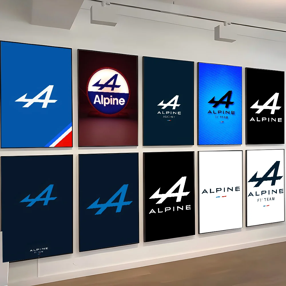 1 шт. постер с логотипом A-Al-pine, самоклеящаяся художественная водостойкая бумажная наклейка, кофейня, бар, декор стен комнаты