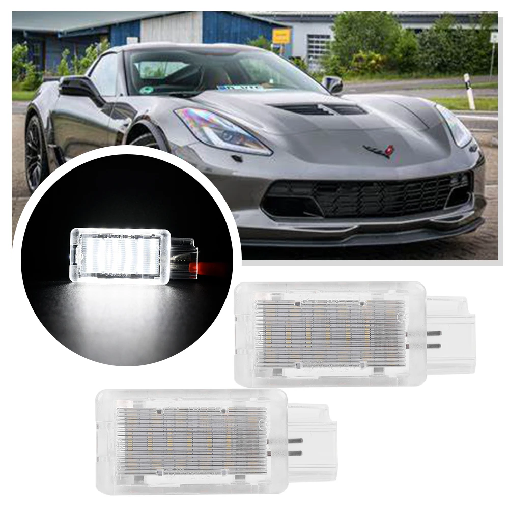 2x LED Luggage Compartment Trunk Boot Lights For Chevrolet Camaro 2010-2017 Corvette C7 Cruze Sonic Cargo Area Foo