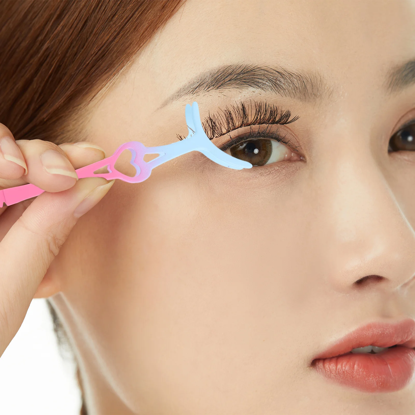ملاقط تمديد الرموش مع مشط معدني قوي أداة توزيع الرموش للنساء سهلة الإمساك وتصفيف الحواجب والجمال الاحترافي #4