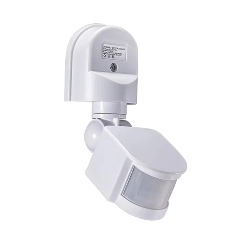 

【Shop Now】Outdoor PIR Motion Sensor Wall Mount DC12V 12V Automatic Infrared Detection Movement Detector Smart Light Switch White