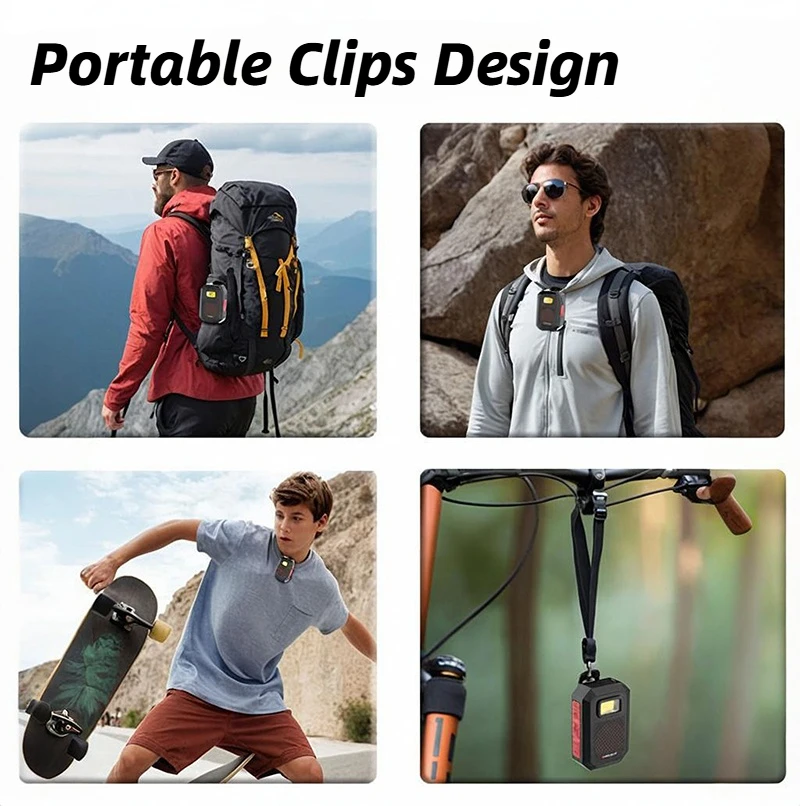 Monster X901 TWS Speaker Bluetooth Stereo Kotak Suara Bluetooth Portabel Clip-on Magnetik Dapat Dipakai Subwoofer Tahan Air IPX67