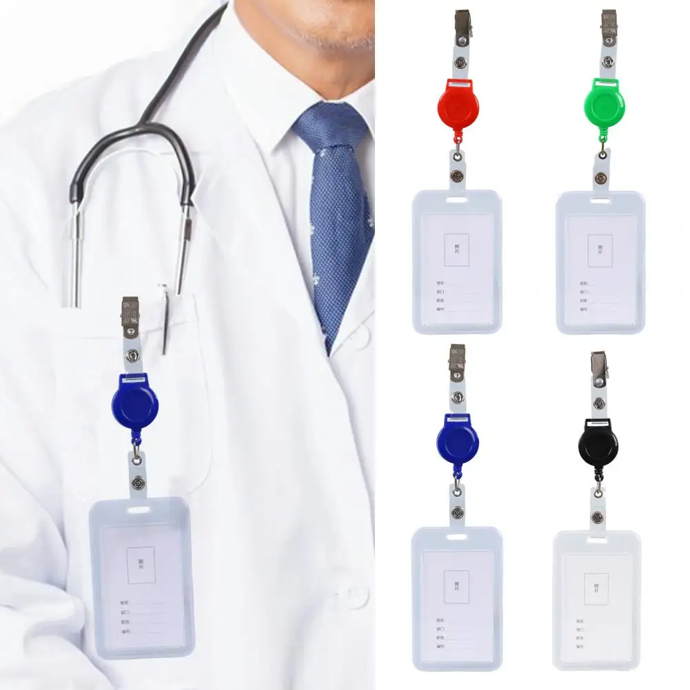 Зажим для рабочей карты Выдвижная конструкция гладкая поверхность Водонепроницаемая Встроенная Рабочая искусственная легкая в вытягивании Пряжка школьные принадлежности