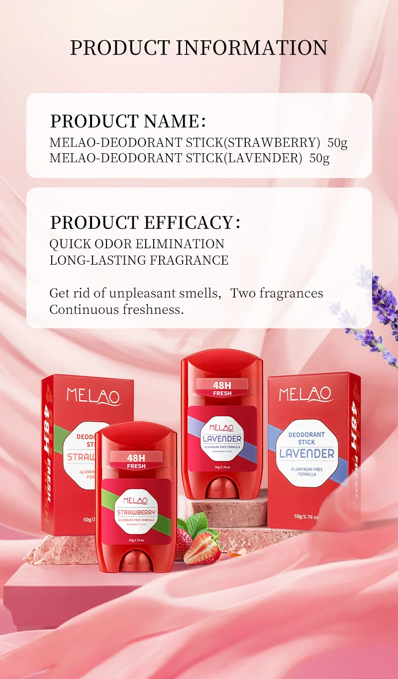 عصا مزيل العرق للسيدات تدوم طويلاً - تقلل من رائحة تحت الإبط بلطفًا ويحافظ على النعش طوال اليوم