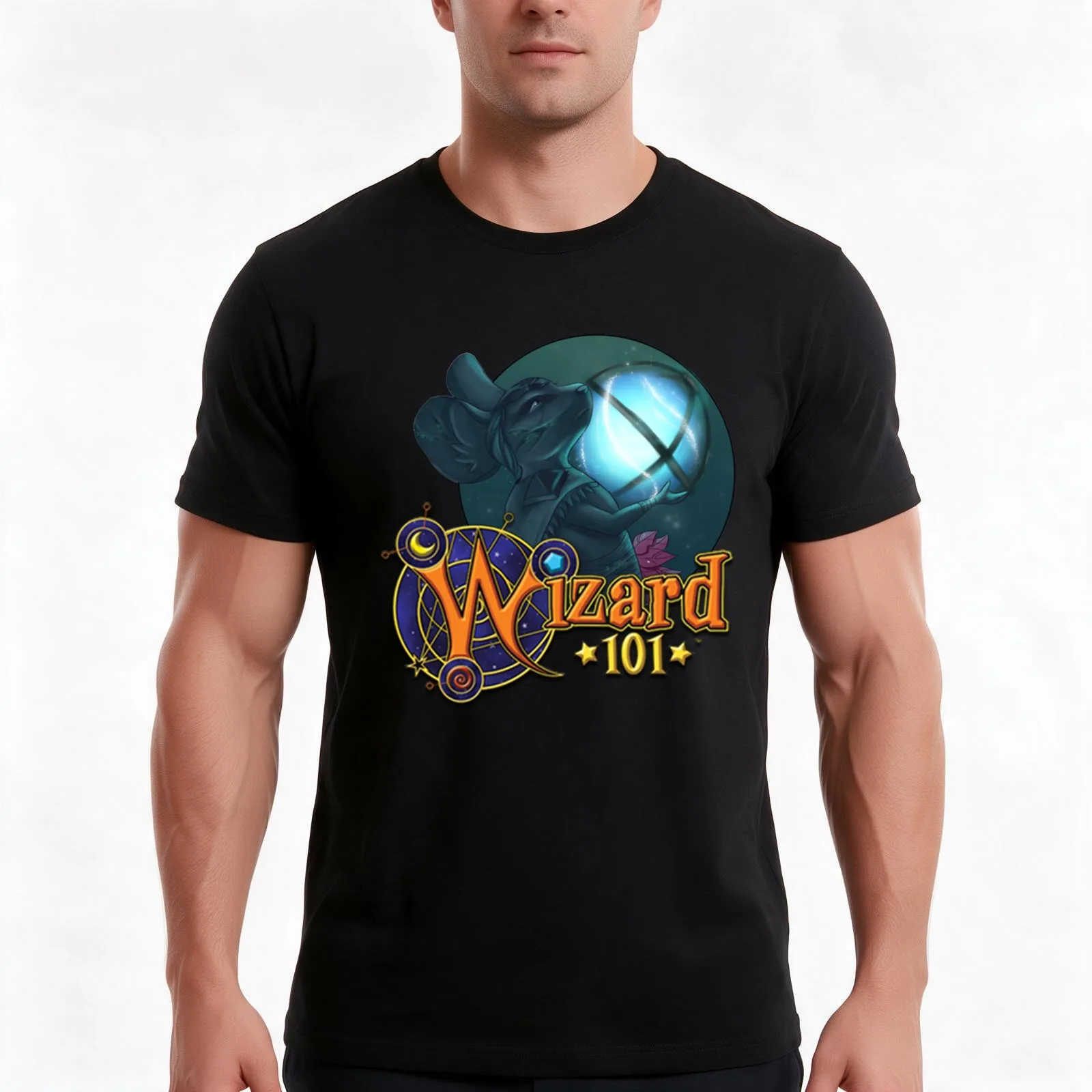 Wizard101 gift, Wizard 101 design T-Shirt, Summer Casual Cotton Tee, Oversized Streetwear Tops, Vintage Graphic Print