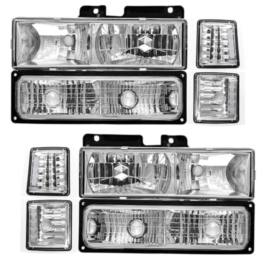 

Фара Chevy Silverado 1998, совместима с Chevy Silverado 1995, 1996, 1997, 1998, Chevy Silverado Tahoe Suburban C10 C K Cle