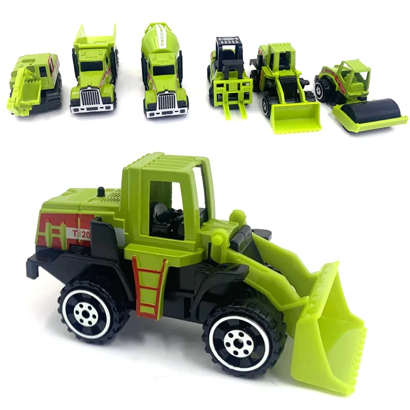 Children Inertia Alloy Engineering Car Toy Model Mini Simulation Excavator Mixer Car Bulldozer Series Toy Car Models