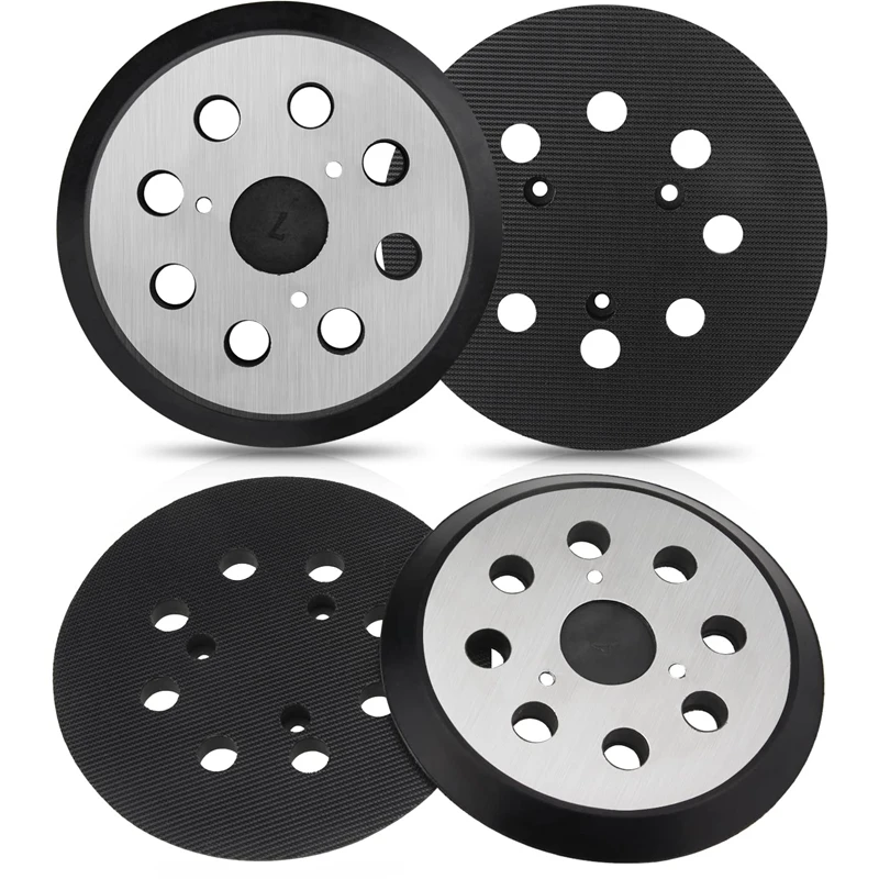 

Sander Pads For Makita Orbital MT922, 5 Inch 8-Hole Replacement Hook And Loop Sanding Disc Metal Back And Rubber